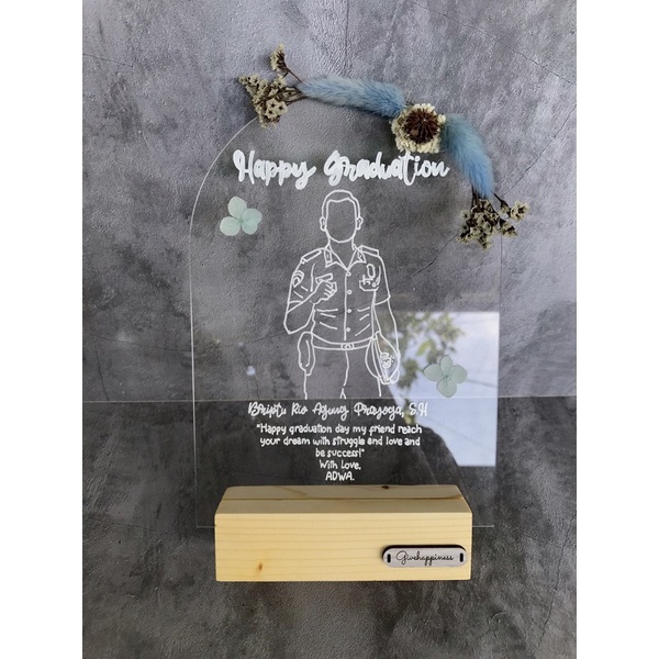 

AKRILIK DRIED FLOWER/GIFT BIRTHDAY/GRADUATION/WEDDING/ANNIVERSARY