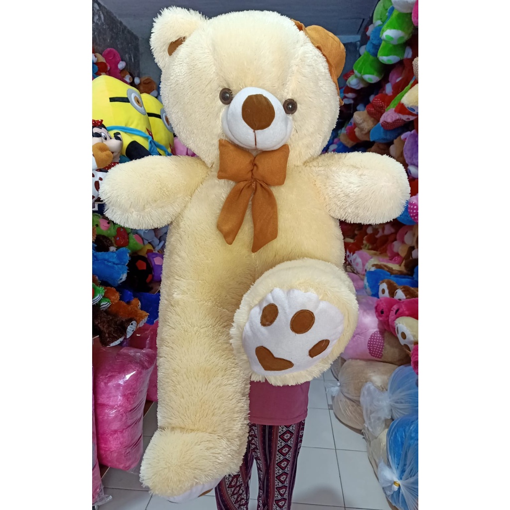 Boneka teddy bear jumbo / boneka teddy bear jumbo topi syal