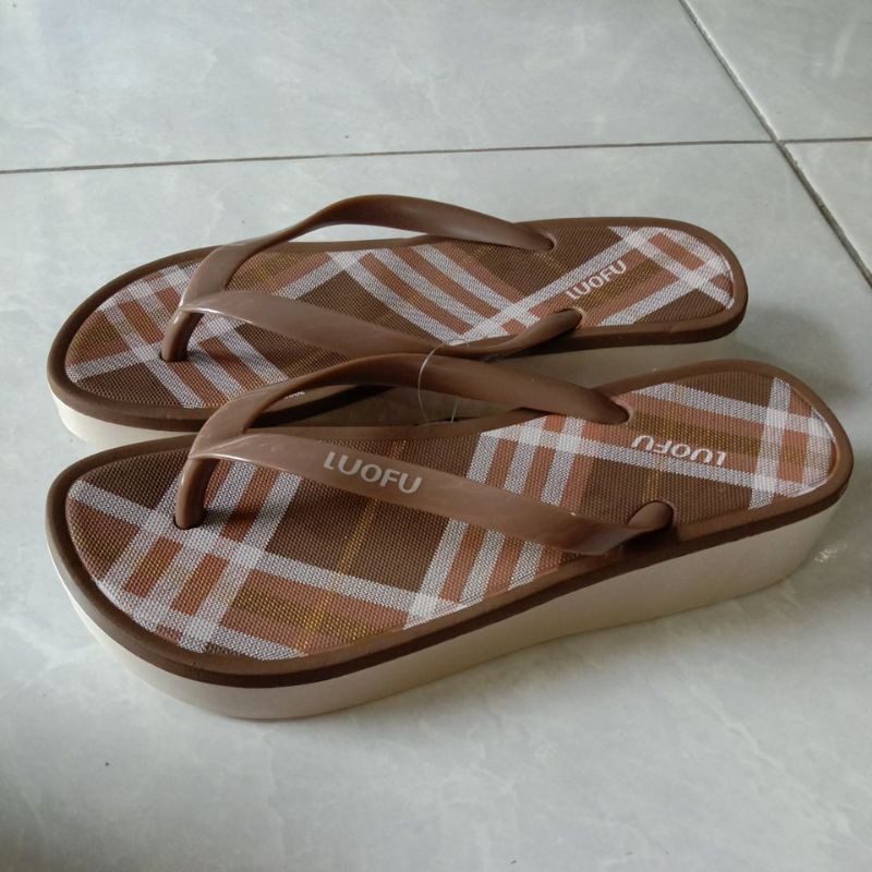 sandal jepit wanita dewasa luofu F-2268
