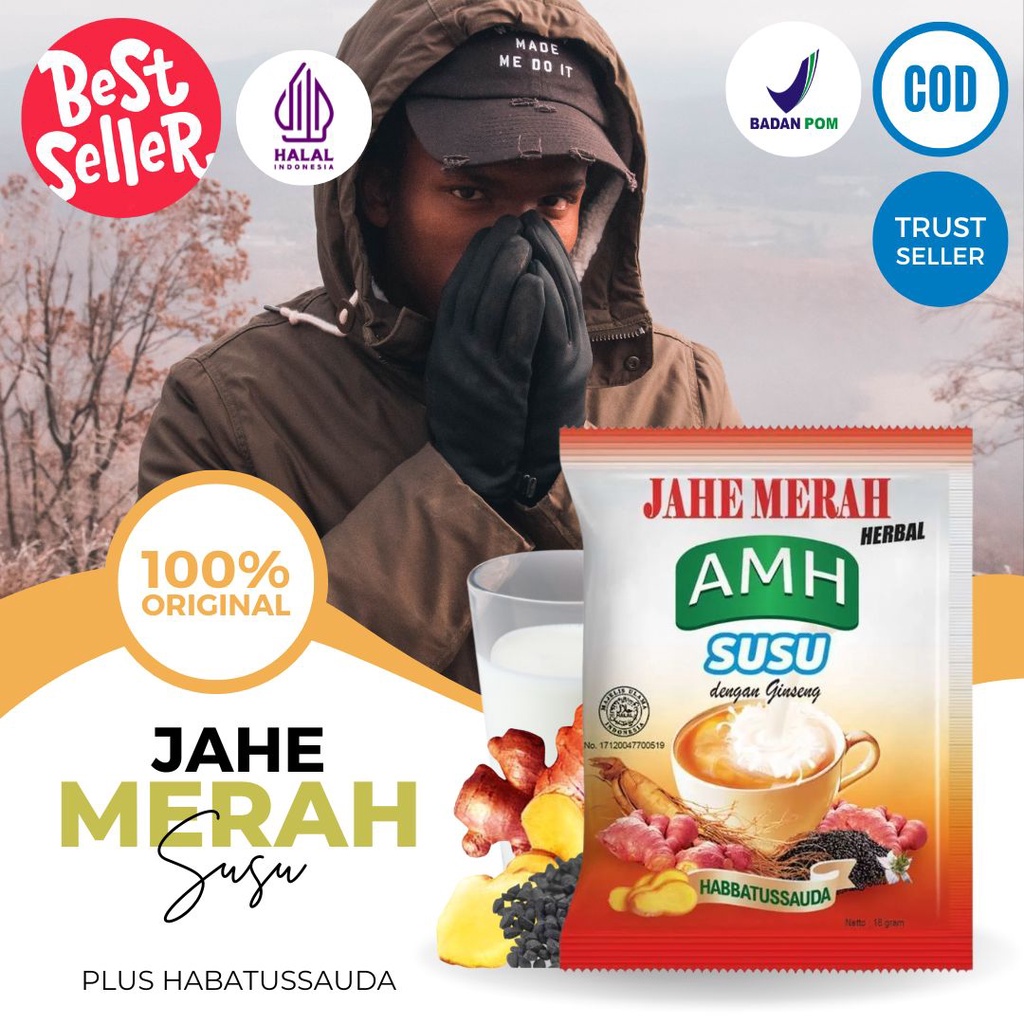 

Jahe Merah Bubuk AMH Renceng Original Minuman Instan Serbuk Kesehatan Untuk Flu Batuk Pegal Pegel Linu Pusing Habbatussauda Ginseng Madu Susu Herbal Amanah Sachet