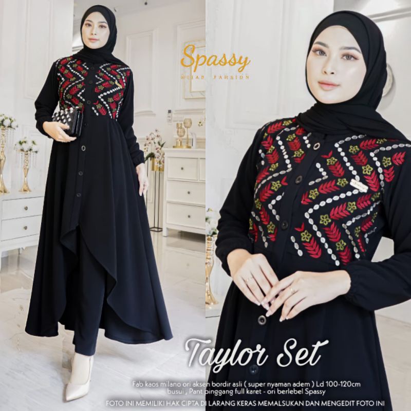 Taylor SET Baju Setelan Wanita Cantik Ori by spassy