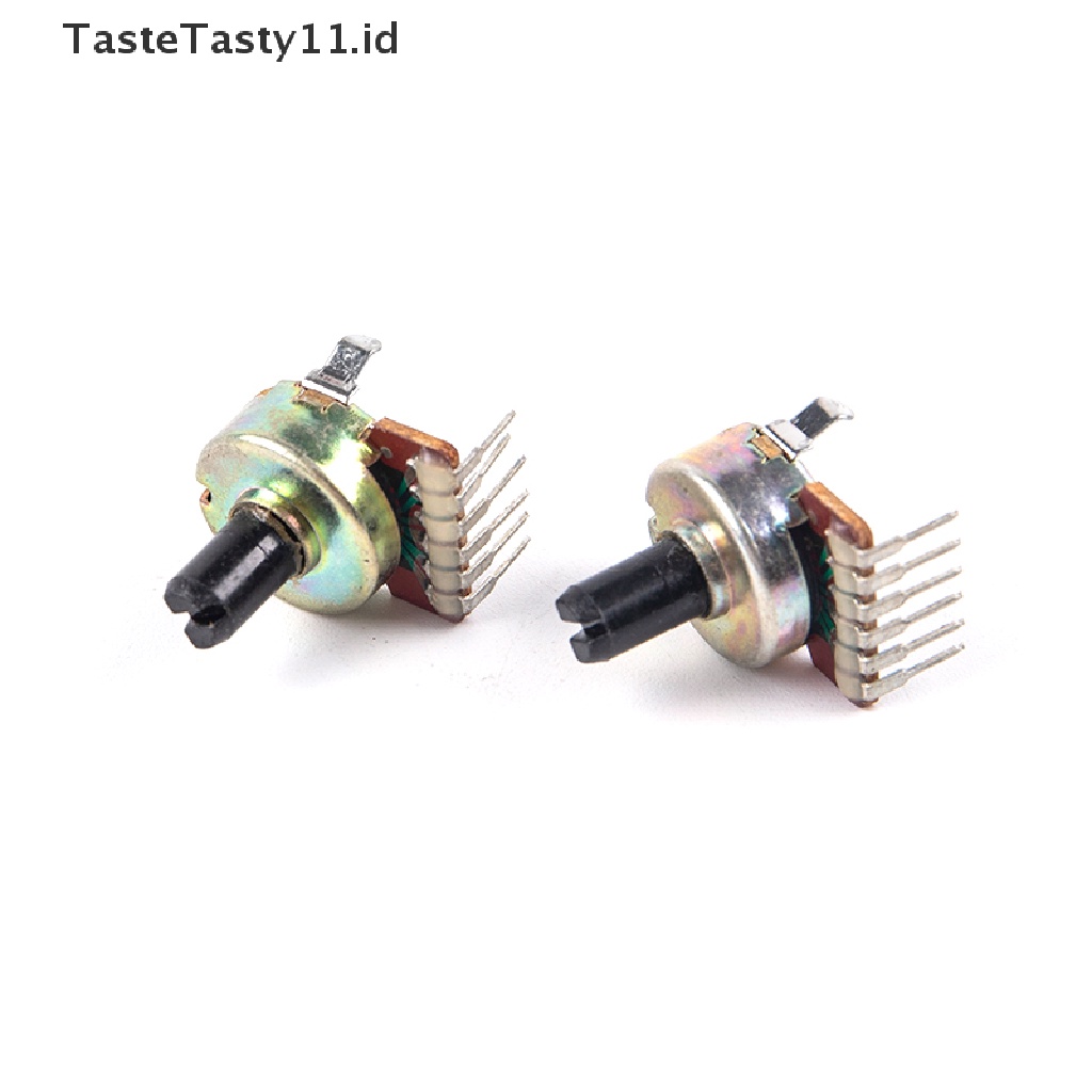 2 Pcs Potentiometer Power Amplifier Switch Tipe 161 Semi-circular Shaft B503 6P