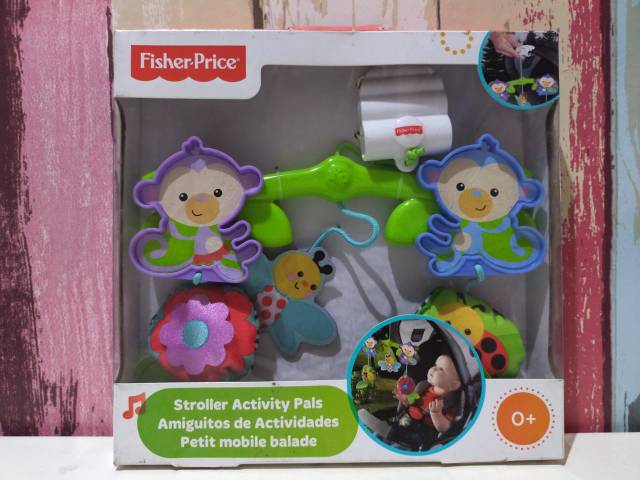 fisher price stroller activity pals gantungan mainan stroller toys baby bayi dolls doll bar