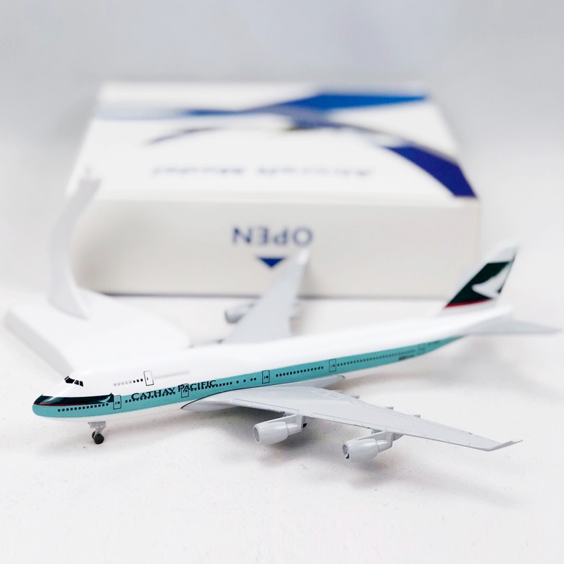 Cathay Pacific Airways B747 Model Pesawat Hong Kong Airliner Boeing B747 Die-cast Bahan Alloy Metal 20CM