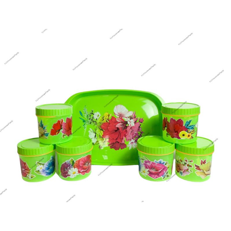 Calista Toples Kue Nampan Jumbo 7IN1 Toples Nampan Lebaran Toples Kue kering Toples Nastar Toples set nampan murah TONAM