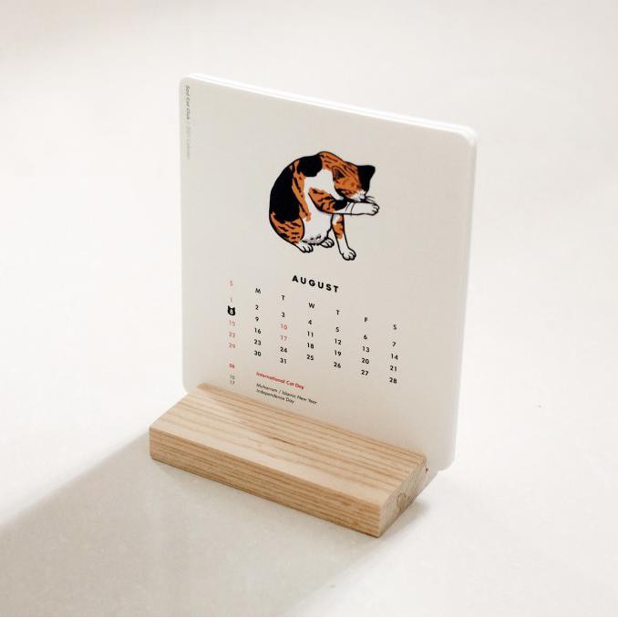 

BISA COD Sad Cat Club - Katt Desk Calendar / Kalender Meja 2021 - Wooden Holder SPECIAL Kode 114