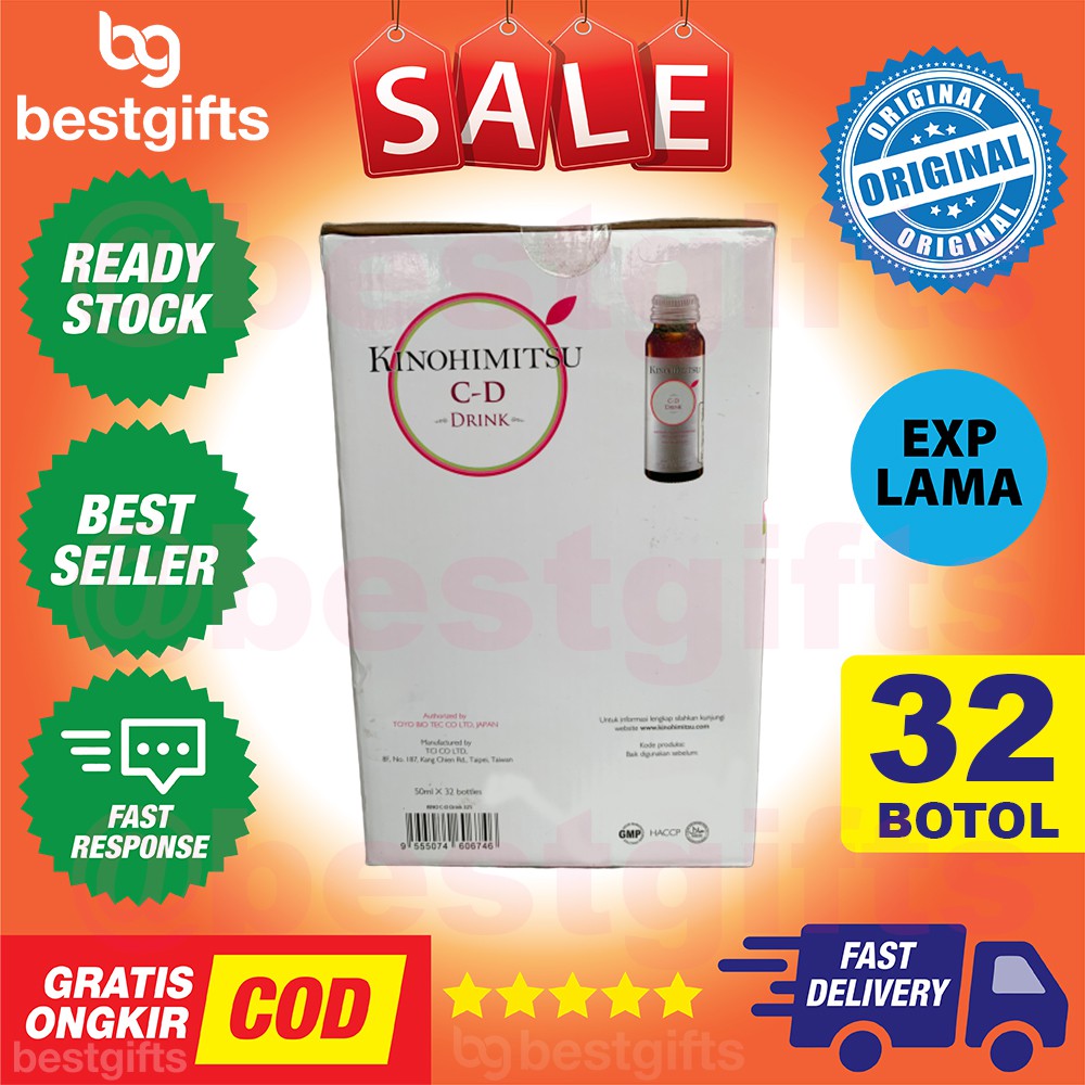 KINOHIMITSU J'PAN JAPAN COLLAGEN DIAMOND 5300 DRINK JPAN KULIT PUTIH HALUS KOLAGEN - 32 BOTOL