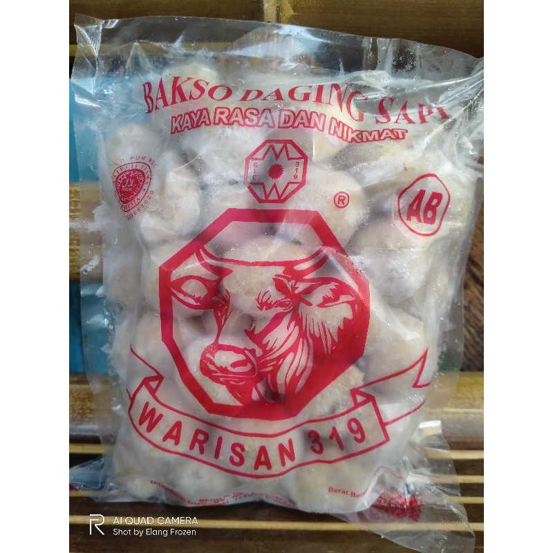 Bakso Daging Sapi Warisan AB 319 isi 50 butir