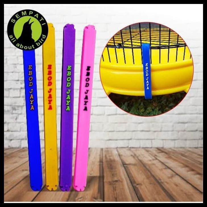 Jepitan Klem Gantungan Cantolan Plat Karet Anti Slip Sangkar