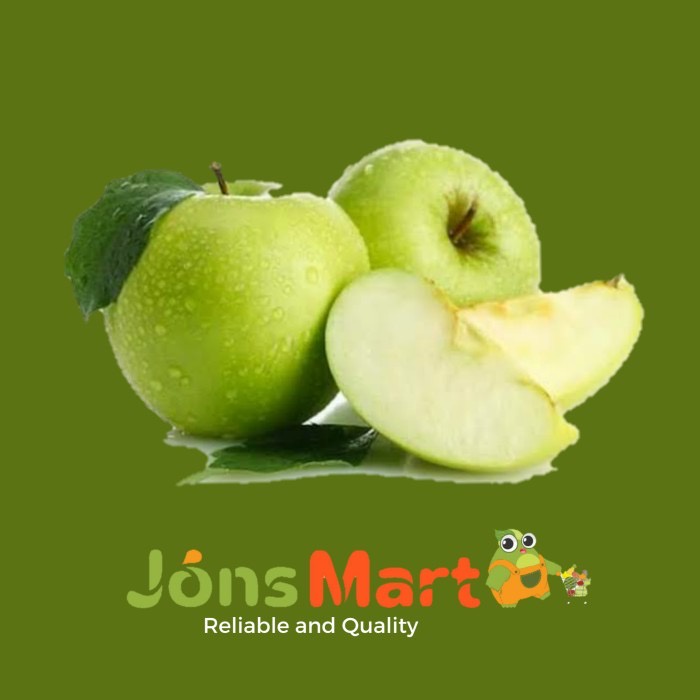 

Jonsmart Buah Apel Hijau Granny SmithKg [KHUSUS INSTANT DAN SAMEDAY]