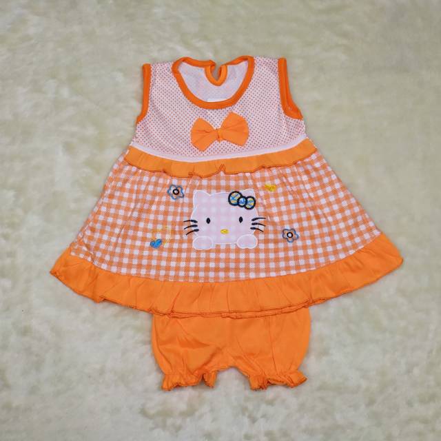 Ss#191 Setelan Bayi Perempuan Size 0-12bln Bahan Kaos / Dress Bayi / Baju baby Cewek / Pakaian Bayi