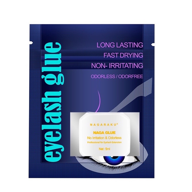 Nagaraku Glue Putih Eyelash Extension Lem Tanam Bulumata Palsu Nagaraku Glue 5ml For Eyelash extansion Nagaraku Hitam Eyelash Extension Glue Lem Tanam Bulumata Palsu  NAGA GLUE GOLD LEM EYELASH TIDAK PEDIH