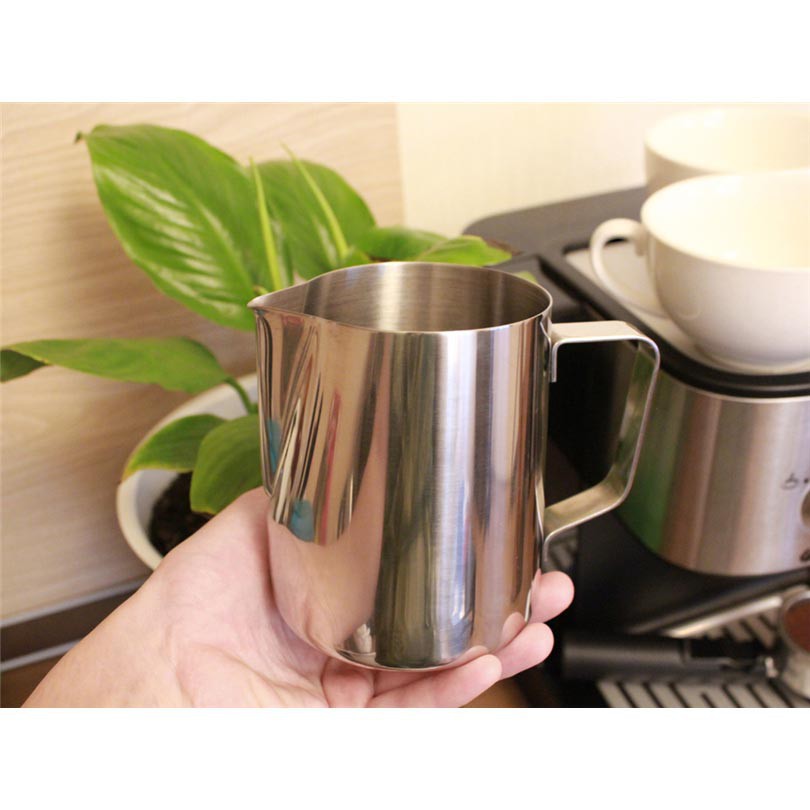 MPro OneTwoCups Gelas Pitcher Kopi Espresso Latte Art Stainless Steel 350ml J068 jn