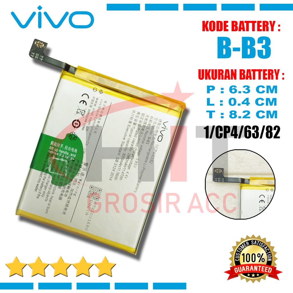 Baterai Battery B-B3 Vivo V5 Plus