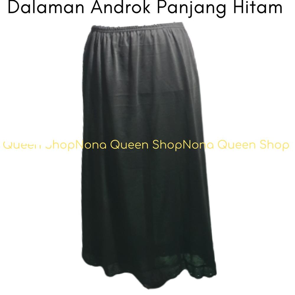 BEST SELLER 9830 Androk / Under rok / Daleman rok muslim panjang Hitam ㅀ