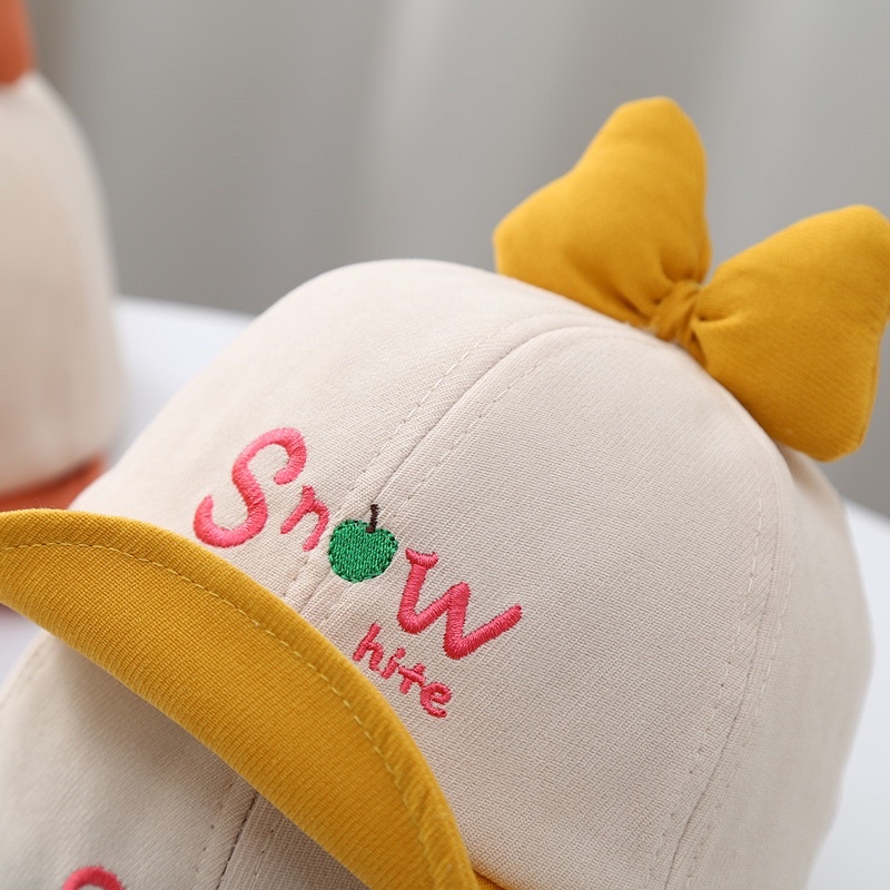 8 bulan - 2 tahun Topi Baseball Anak Perempuan Import Snow White