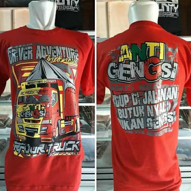 KAOS TRUK ANTI GENGSI CANTER MANIA BY . RFOUR TRUCK APPAREL