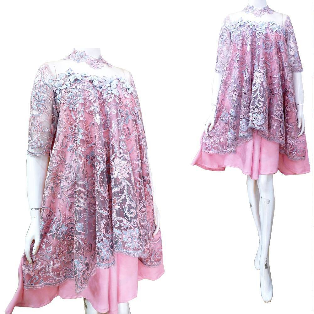 Dress Kebaya Brokat Prada Premium Recomended Banget Untuk Dipakai Ibu Hamil Shopee Indonesia