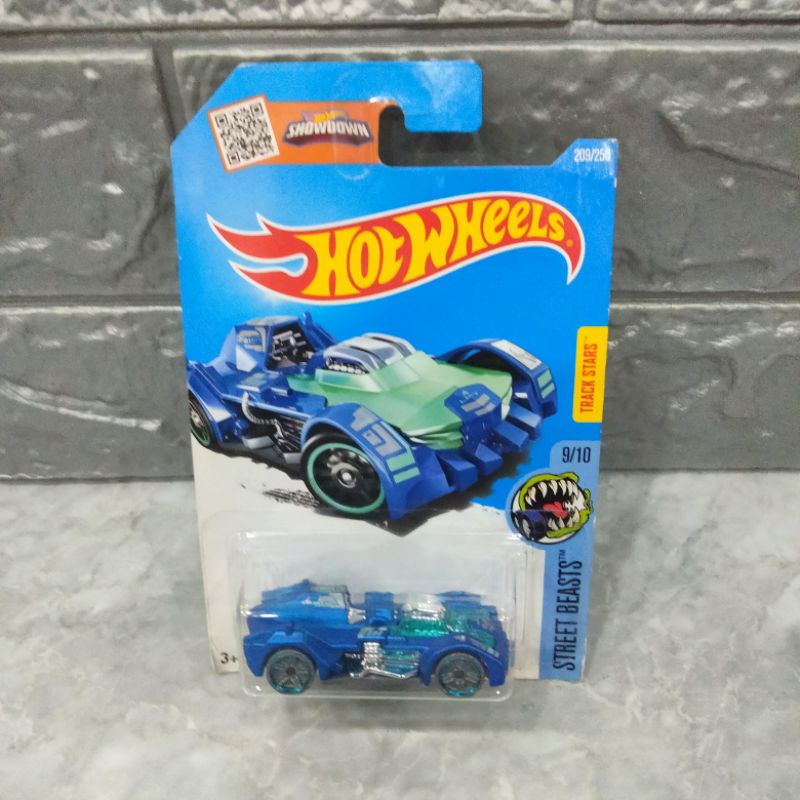 Hot Wheels Mobilan Diecast Turbot Street Beasts Blue