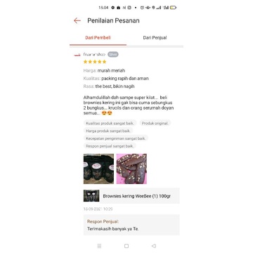 

Brownies kering WeeBee (1) 85gr