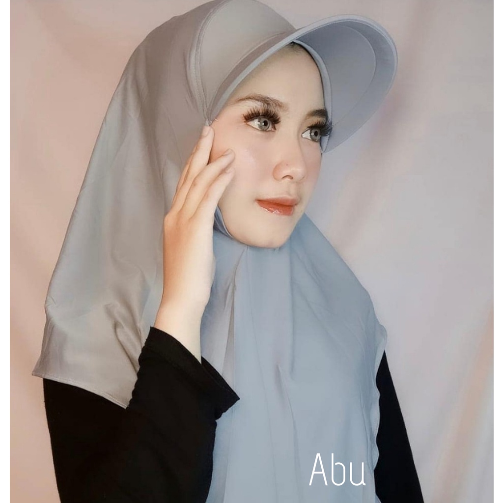 HIJAB SPORTY OLAHRAGA/TOPI JILBAB OLAHRAGA-Topi Abu