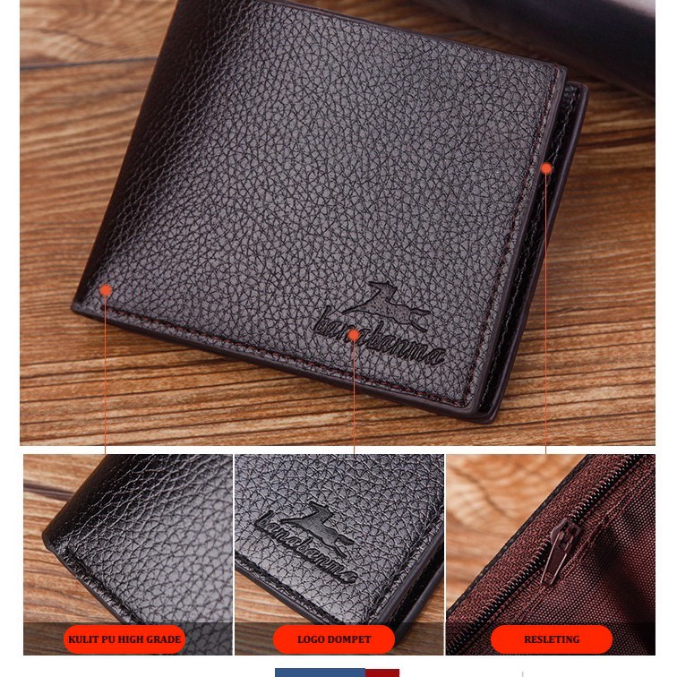 DOMPET UANG RESLETING KUALITAS PREMIUM KULIT PU