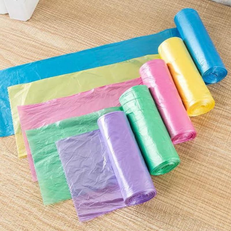 MEASTORE | KANTONG PLASTIK SAMPAH 45X50CM ISI 15 LEMBAR / KANTONG PLASTIK GULUNG ROLL / PLASTIC TRASH