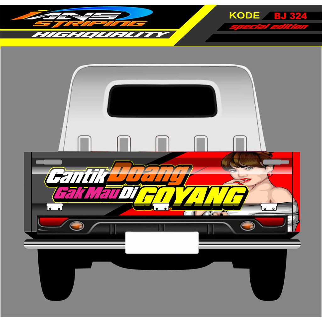 STIKER GRANMAX PICK UP / STICKER BAK BELAKANG MOBIL GRANMAX / STICKER DECAL GRANMAX