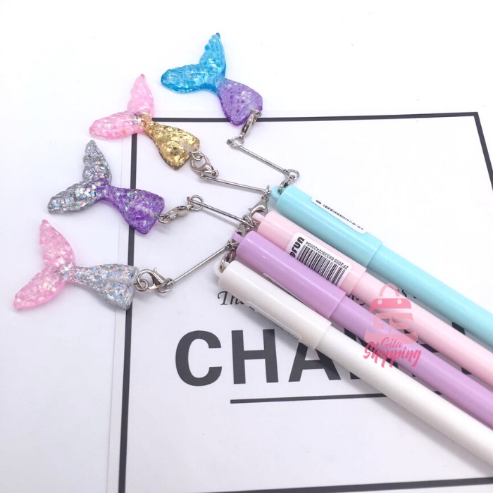 

PULPEN GEL MERMAID & BOTTLE / PENA LUCU IMUT KOREAN GEL PEN - READY COD