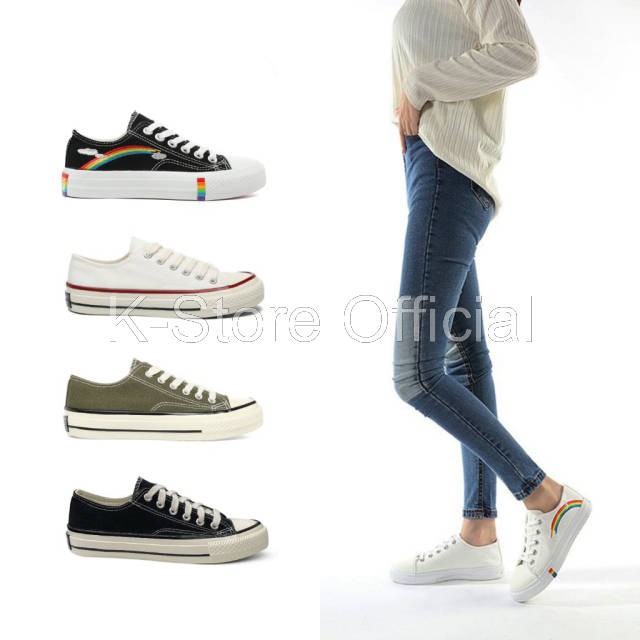 K-Store Official - PVN Sepatu Sneakers Wanita Sport Shoes 029 Bukan Converse