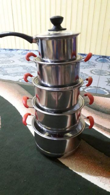 3kg Panci Dandang Set Steamer Multifungsi 12 Pieces Jagoo