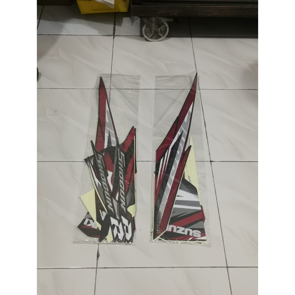 Stiker Bodi Lis Body Striping Shogun R Hitam