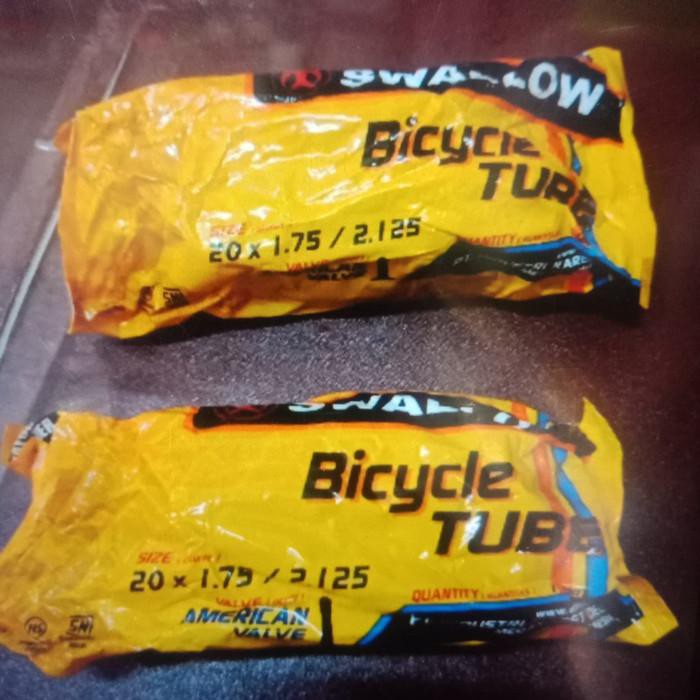 BAN DALAM SEPEDA LIPAT 20 X 175 2125 SWALLOW