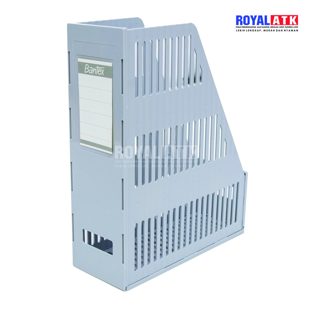 

Magazine File Jumbo 9851 Bantex / Box File Plastik Knock Down 10cm - 05 Abu-abu/Grey