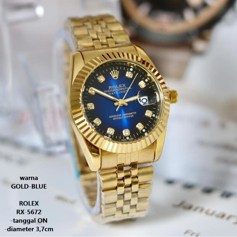 HARGA PROMO TERKEREN/ JAM TANGAN PRIA TERLARIS)JAM TANGAN ROLEX RANTAI PREMIUM