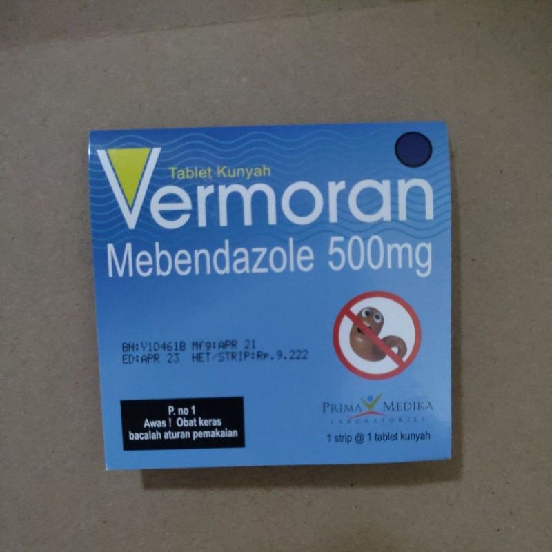 Vermoran mebendazole 500mg.