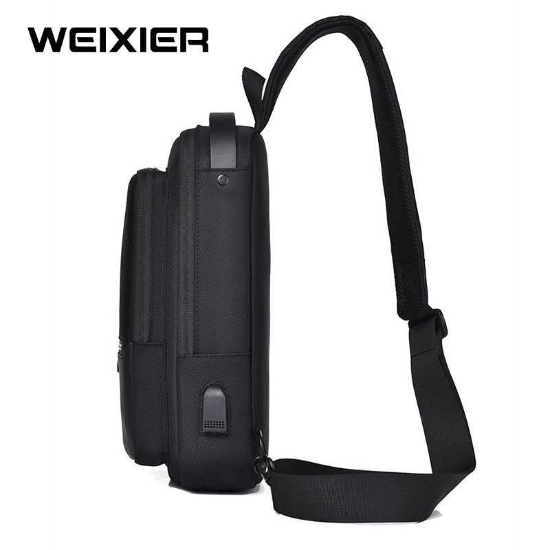 WEIXIER X303 Tas Selempang Pria Shoulder Bag USB Port Anti Maling WK-SBY