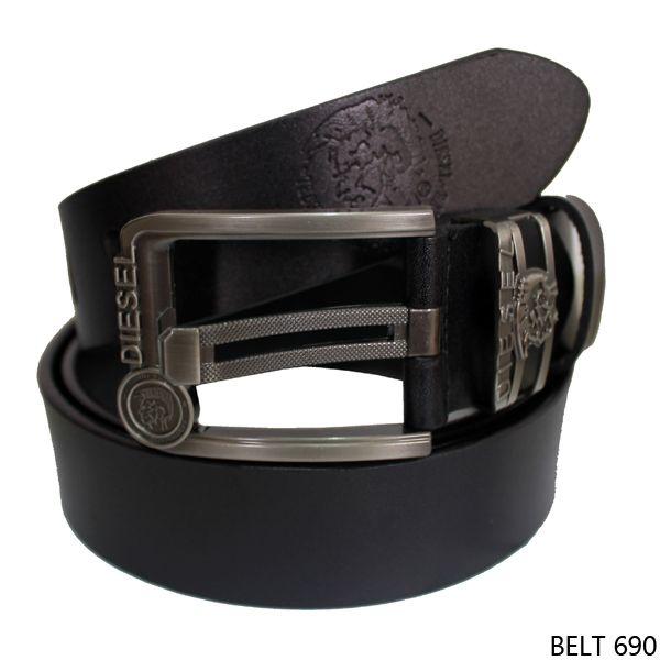 Ikat Pinggang Jarum Semi Kulit Hitam - BELT 690