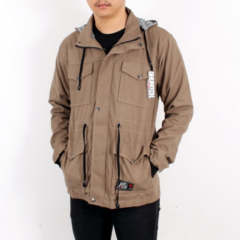 JAKET PARKA KANVAS PREMIUM