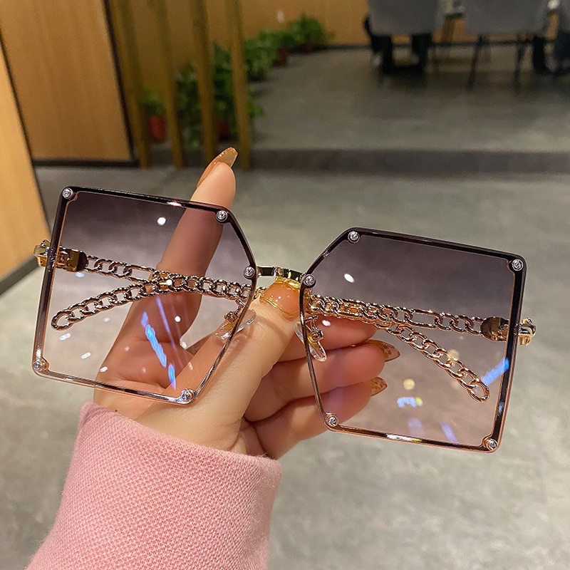 Kacamata【18】ins retro fashion men and women sunglasses