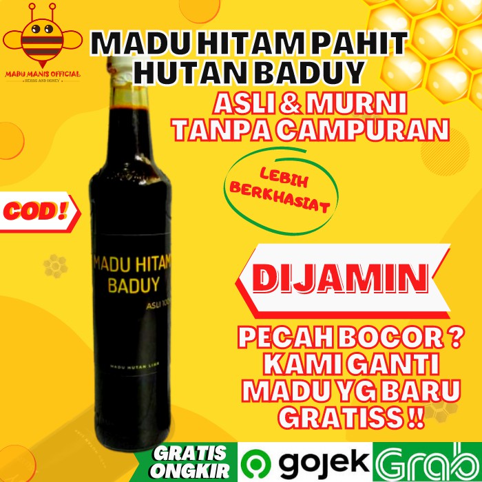 Madu Pahit Hitam 1KG Madu Asli Madu Murni Hutan Odeng ...