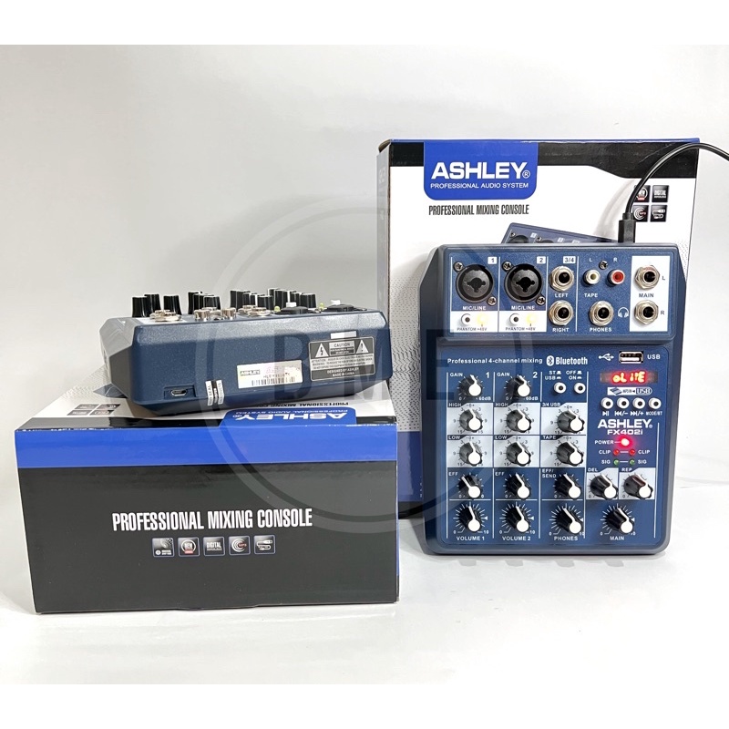 Mixer ASHLEY FX 402i FX 402i 4Channel Original Produk Bluetooth