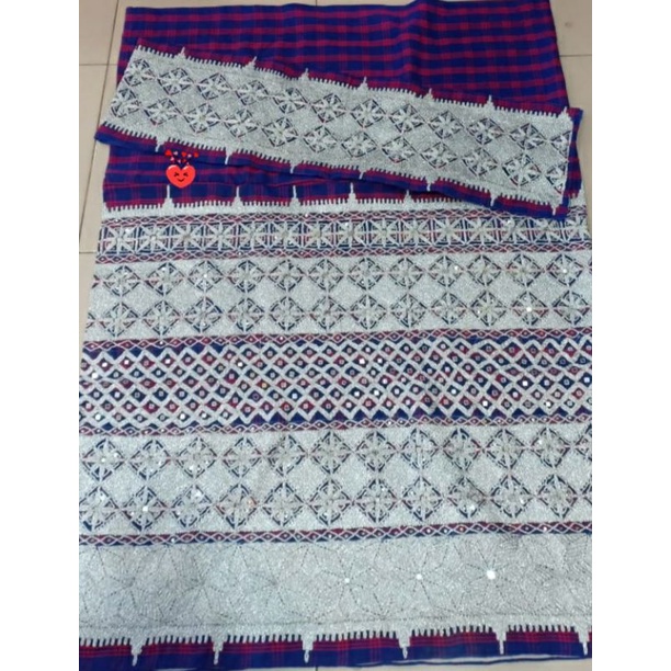 tapis lampung songket lampung benang sulam tangan asli benang silver
