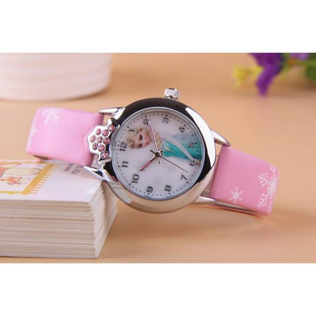 Jam Tangan Anak Perempuan Princess Elsa Anna Frozen - FG0701A