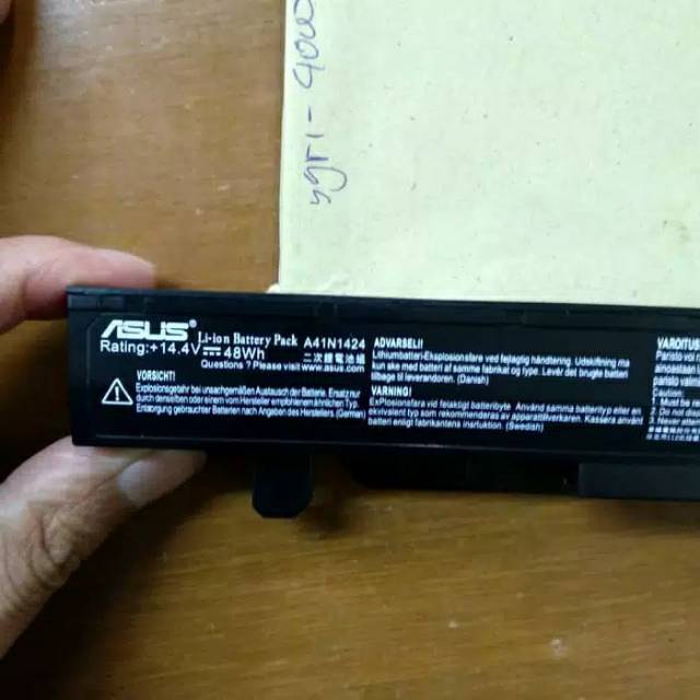 Baterai Battrey Original Asus ROG GL552 GL552J GL552 GL552VW GL552JX ZX50 ZX50J ZX50JX  A41N1424