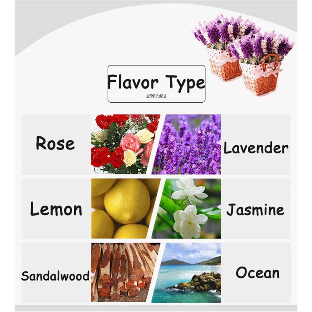 paket 6 Essential Oil Minyak Aromatherapy 3ml 6 in 1 Rose Lavender Mix