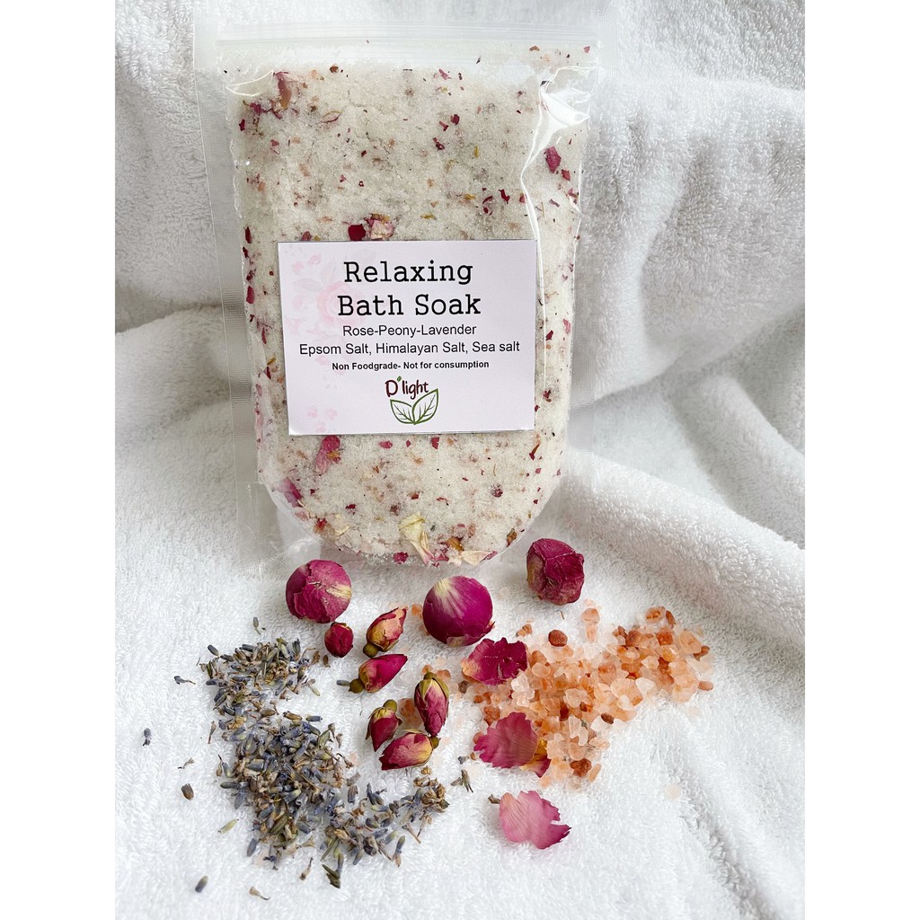 bath soak / garam mandi /garam spa / garam rendam kaki / bath salt epsom salt himalaya salt sea salt