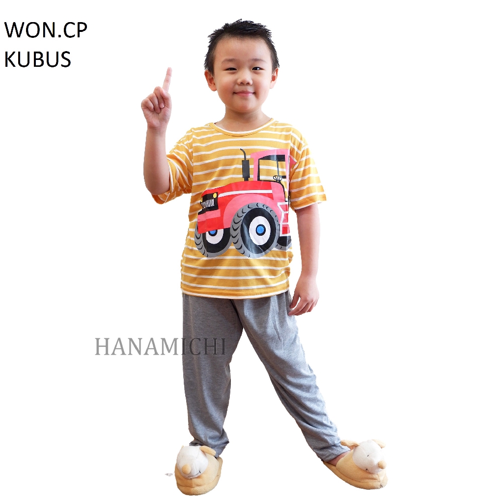 Hanamichi WON.CP Baju Tidur Setelan Anak Lengan Panjang