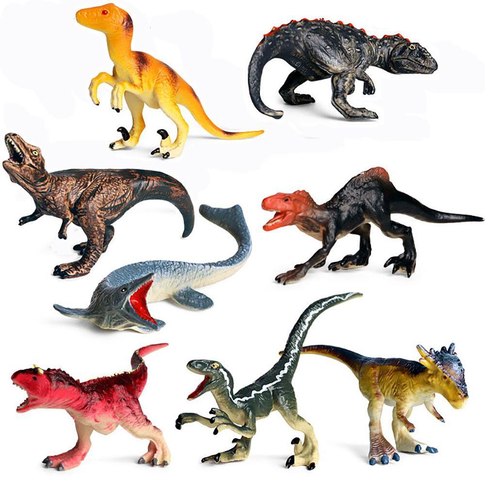 R-flower 8PCS / Set Mainan Edukasi Model Dinosaurus Carnotaurus Untuk Anak Belajar Sains