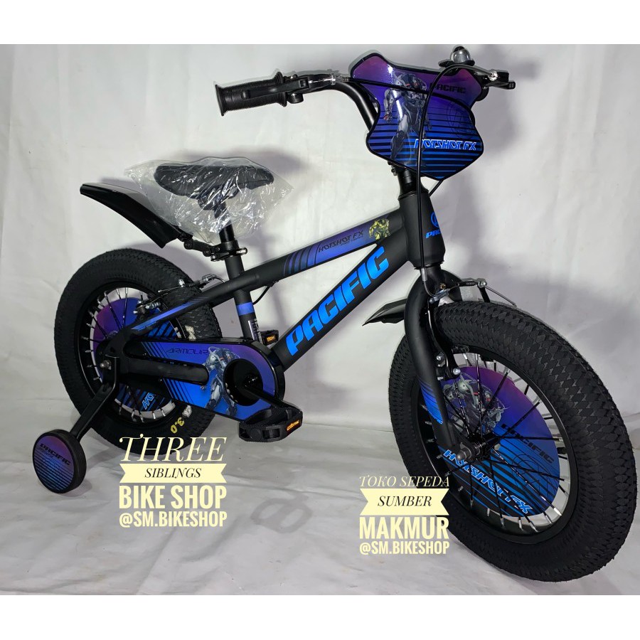 SEPEDA BMX PACIFIC HOTSHOT FX 3.0 18 INCH BAN JUMBO 3.0 BLACK BLUE